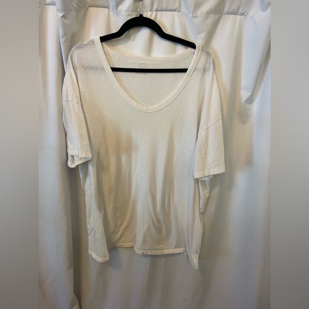 Aerie oversized boyfriend tshirt with swoop neck